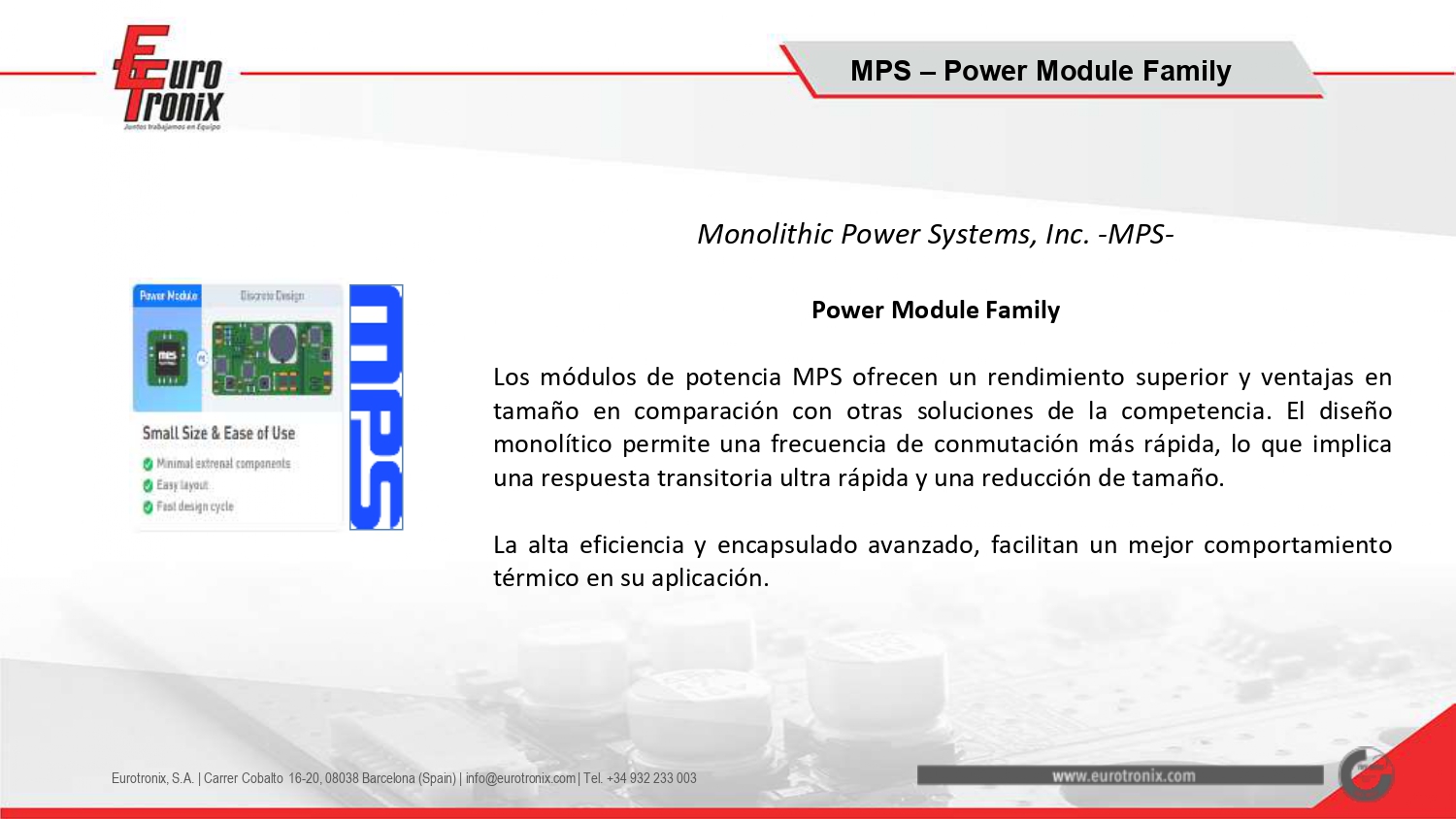 Monolithic Power Systems, Inc. -MPS- Power Module Family